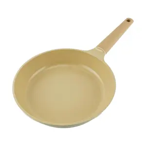 TRUECOOK 28cm Beige Ceramic Frying Pan - Non-Stick Skillet for Eggs, Steak & Stir-Fry TRUECOOK 28cm Beige Ceramic Frying Pan - Non-Stick Skillet for Eggs, Steak & Stir-Fry