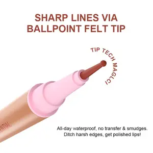Nude Lip Liner Pencil, Lipliner, Natural Long-Lasting Waterproof Matte Finish, Durable Easy-To-Apply, Non-Fading, Perfect for Daily Makeup
