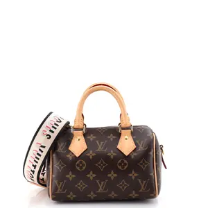 Pre-owned Louis Vuitton material Messenger Bags Speedy Bandouliere Bag Monogram Canvas 20 by Rebag