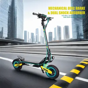 EOEOTWO Electric Scooter For Adults,11" Off-Road Tires E-Scooter With Shock Absorber,48V 23.4AH,28MPH FoldingUrban Commuter Escooter