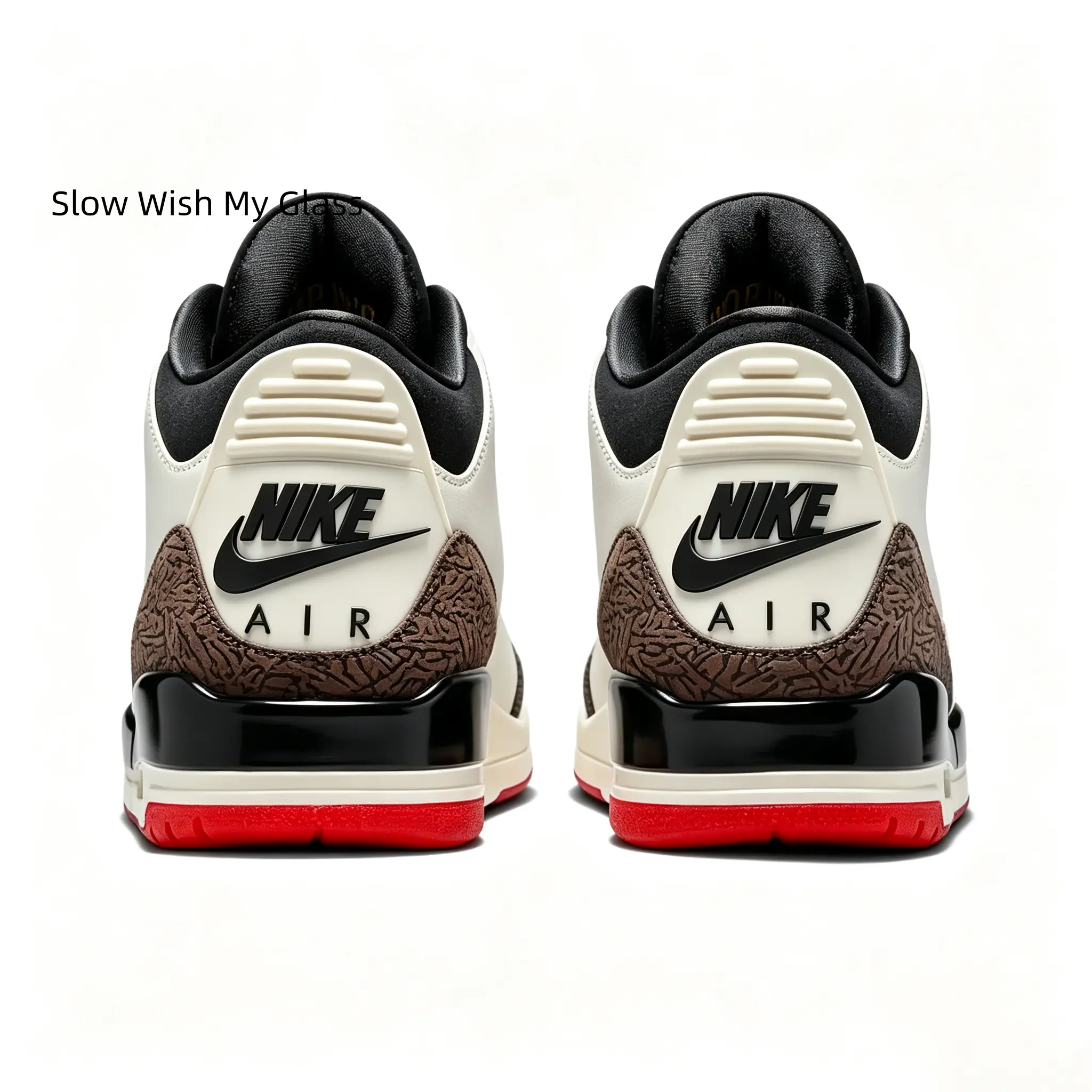 Vintage Mid Top Basketball Sneakers Cream White Brown Genuine Leather Crack Texture Red Rubber Outsole Comfort Cushion Daily Walking Trainers Unisex