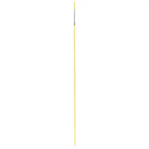 212 MAIN 48 in. Round Yellow Outdoor Driveway Marker with Reflective Tape, Visible Sides, Bulk Pack of 50, Model 5033968