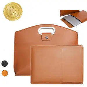 2PCS Laptop Bag for Women Handbag, Waterproof PU Leather 14-16In for Laptops and iPad Cases Macbook Cases, Work Tote Bag Briefcase Laptop purse Durable Tablet Sleeve Pouch Office Work Bag