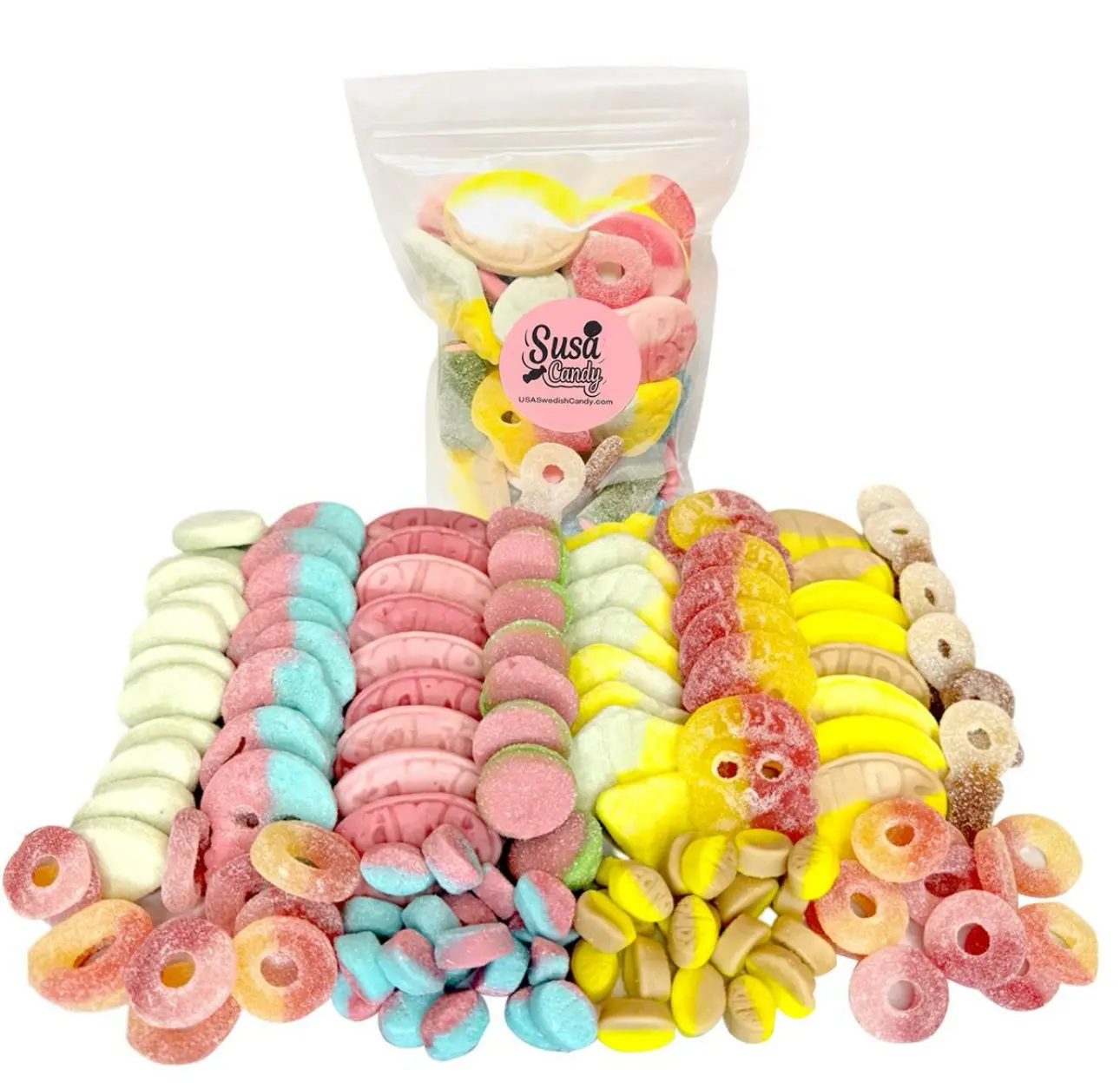 Swedish candy with Bubs 1/2 Ib bag