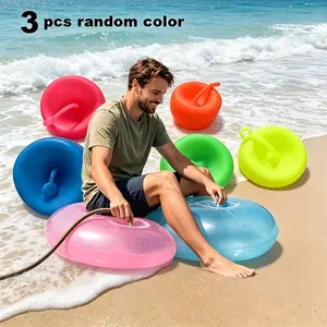 3pcs Random Color-Enormous Bubble Ball, Water-Filled Bubble Ball, Durable And Easy to Inflate, Enormous Inflatable Water Ball Beach Ball Yard Game, Beach And Outdoor Entertainment summer toy