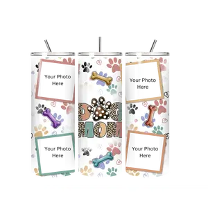 Custom Dog Mom Tumbler – Add 4 of Your Favorite Photos!