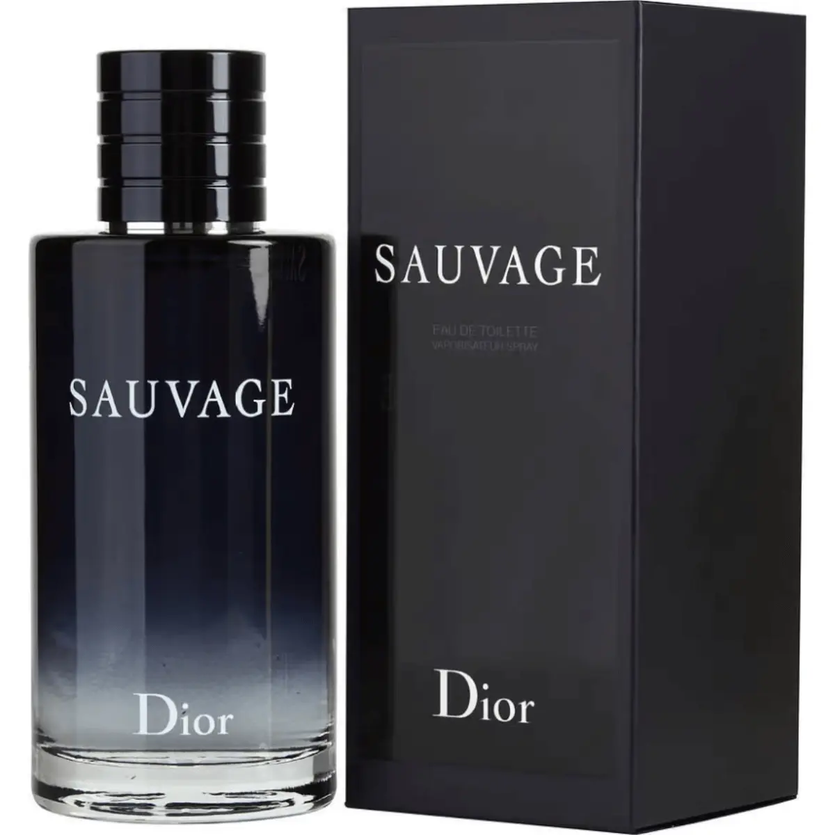 Dior Sauvage Eau de Toilette Spray Bottle for Men, Luxurious Aromatic Woody Scent with Spicy Pepper & Lavender Geranium, 6.7 oz