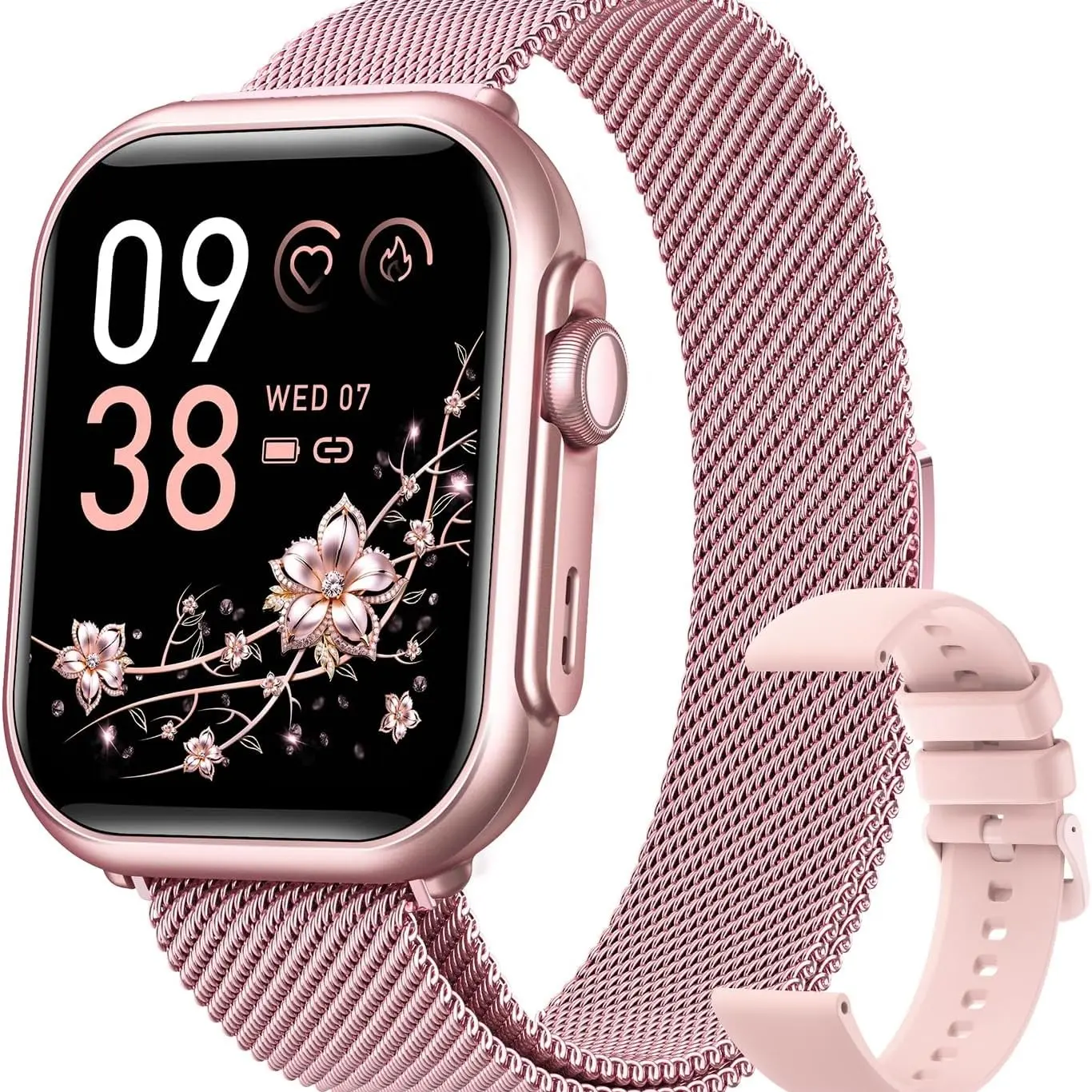 2026 Fitness Tracker with Bluetooth-compatible Call & Voice Assistant, 1.85'' HD Smartwatch, IP68 Waterproof, 24/7 Hr Sleep Monitor, 100+ Sports Modes