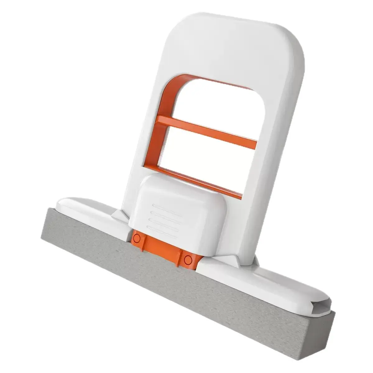 Portable Compact Lightweight Mop with ABS Plastic Handle-With Head, Cotton Sponge Head for Effective Cleaning, No-Hand-Washing Indoor Use Tool with Excellent Water Absorption, Durable for Countertops, Car Interiors