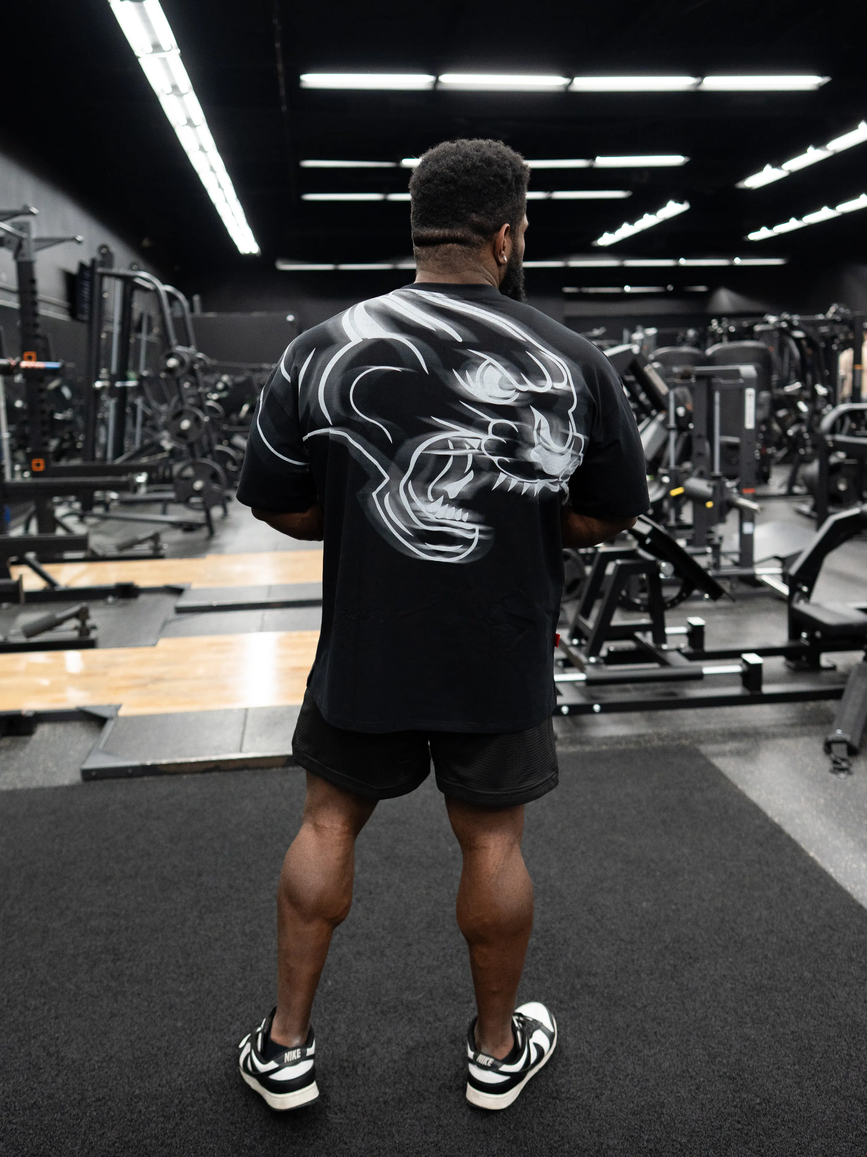 Ghost Print Oversize Tee