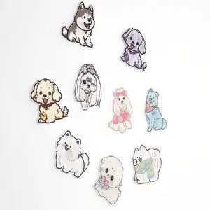 9 Piece Set Dog Magnet Refrigerator Magnets, Movable Animal Ice Magnets, Suitable for Metal Surfaces, Custom Space Decorations
