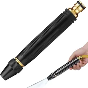 Hose Nozzle, 6.5" 3 Modes High Pressure Hose Sprayer Nozzle, Long Range Plastic Pressure Sprayer for Garden Watering Car Wash, Washer Attachment