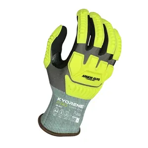 00-847 Kyorene® Pro Impact Gloves – ANSI A4 Cut Resistance, Level 2 Back of Hand Impact Resistance, Nitrile Coated