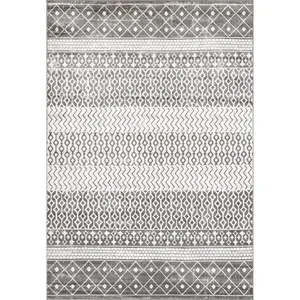 Kimberly Transitional Moroccan Banded Area Rug