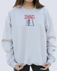 The View From Halfway Down Embroidered Bojack Horseman Sweatshirt/Hoodie  Pullover Womenswear Tops Comfort Casual Long Sleeve