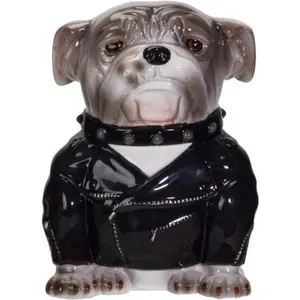 Bulldog Ceramic Cookie Jar