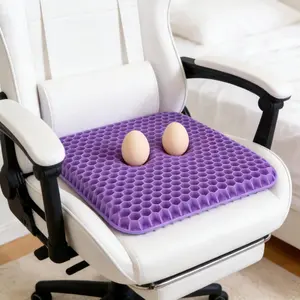 KAMBUTA Long Sitting Comfort Honeycomb Gel Cushion Office Gaming Chair Hip Pain Relief Breathable Washable Cover Support