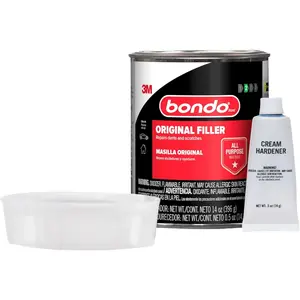 Body Filler, Original Formula for Fast, Easy Repair & Restoration of Vehicle, 00261, Filler 14 oz and 0.5 oz Hardener, 1 Can, Salmon
