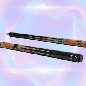 EVO Crystal Pool Cue - Ember Vein | Carbon Fiber Shaft, Carbon + Glass Fiber Core, Pro Taper, 12.5 mm Tip, Wrapless, 19-19.5 oz, 3/8-8 Stainless Joint