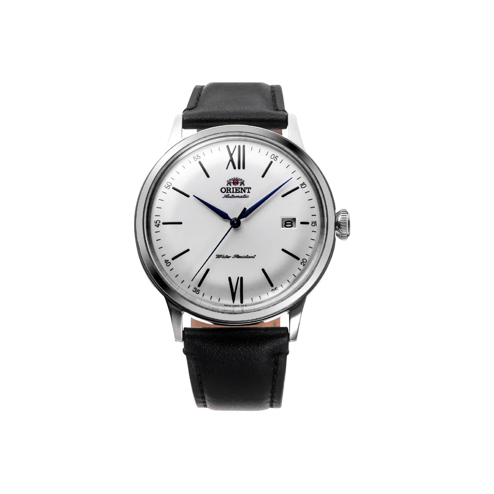 Orient Bambino Version 6 Unisex Mechanical Watch - 40.5mm Automatic Dress Watch, Leather Strap, Date Dial, Casual Business Wristwatch, RA-AC0022S30B