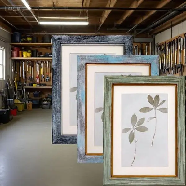 Vintage 5x7 Picture Frames Set of 5, Rustic Wall and Tabletop Photo Frames with Tempered Glass, Decorative Art Display for Home and Office, Reusable Shatterproof Glass, Classic Retro Design for Photos