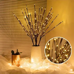 Tree Branch Light, 1 Count/3 Counts Battery Powered 16 LED Tree Branch Shaped Lights (no Battery), Decorative Light for Home Party Wedding Festive Party Supplies