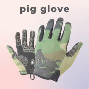 PIG (FDT) Delta Utility Glove | High-Dexterity Tactical Gloves with Touchscreen Compatibility | M, L Size | Silicon Printed Grip On The Palm