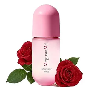 4D Rose Body Spray, long-lasting floral mist, free from parabens and phthalates, lightweight and non-sticky everyday perfume, safe for skin with a romantic feminine scent, travel size 3.38 fl oz (100 ml)