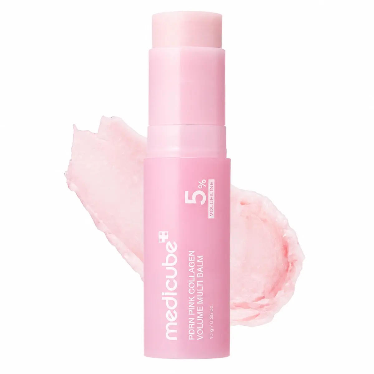 [‮ebucideM‬] PDRN Pink Collagen Volume Multi Balm Stick 10g | All In One Volufiline, PDRN, NAD for Youthful-Looking, Helping Look of Fine Lines, Firming Care, Anti-Aging Care | Korean Skincare