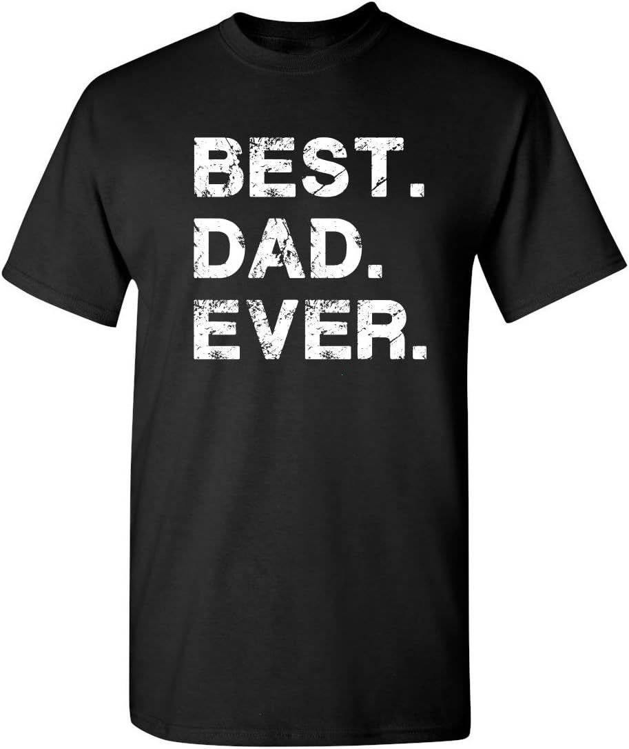 Feelin Good Tees Best Dad Ever Gift for Dad Fathers Day Funny Graphic T-Shirt Men’s Graphic Novelty T-Shirts, Funny Dad Shirt, Fathers Day Gift, Menswear & Womenswear