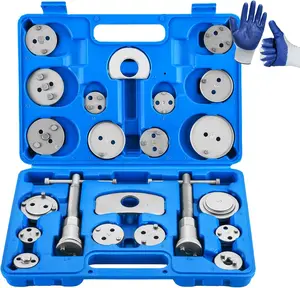 24pcs Heavy Duty Disc Brake Caliper Tool Set Disc Brake Caliper Compressor Wind Back Tool Brake Spreading Tools (Blue)