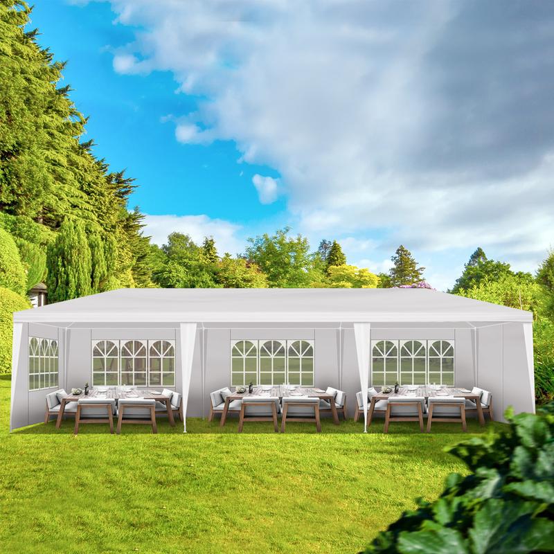 10x20/30ft Outdoor Canopy, Event Gazebo with Removable Sidewalls, Waterproof Gazebo Shelter for Receptions, Party, Wedding, BBQ 10x20/30ft Outdoor Canopy, Event Gazebo with Removable Sidewalls, Waterproof Gazebo Shelter for Receptions, Party, Wedding, BBQ
