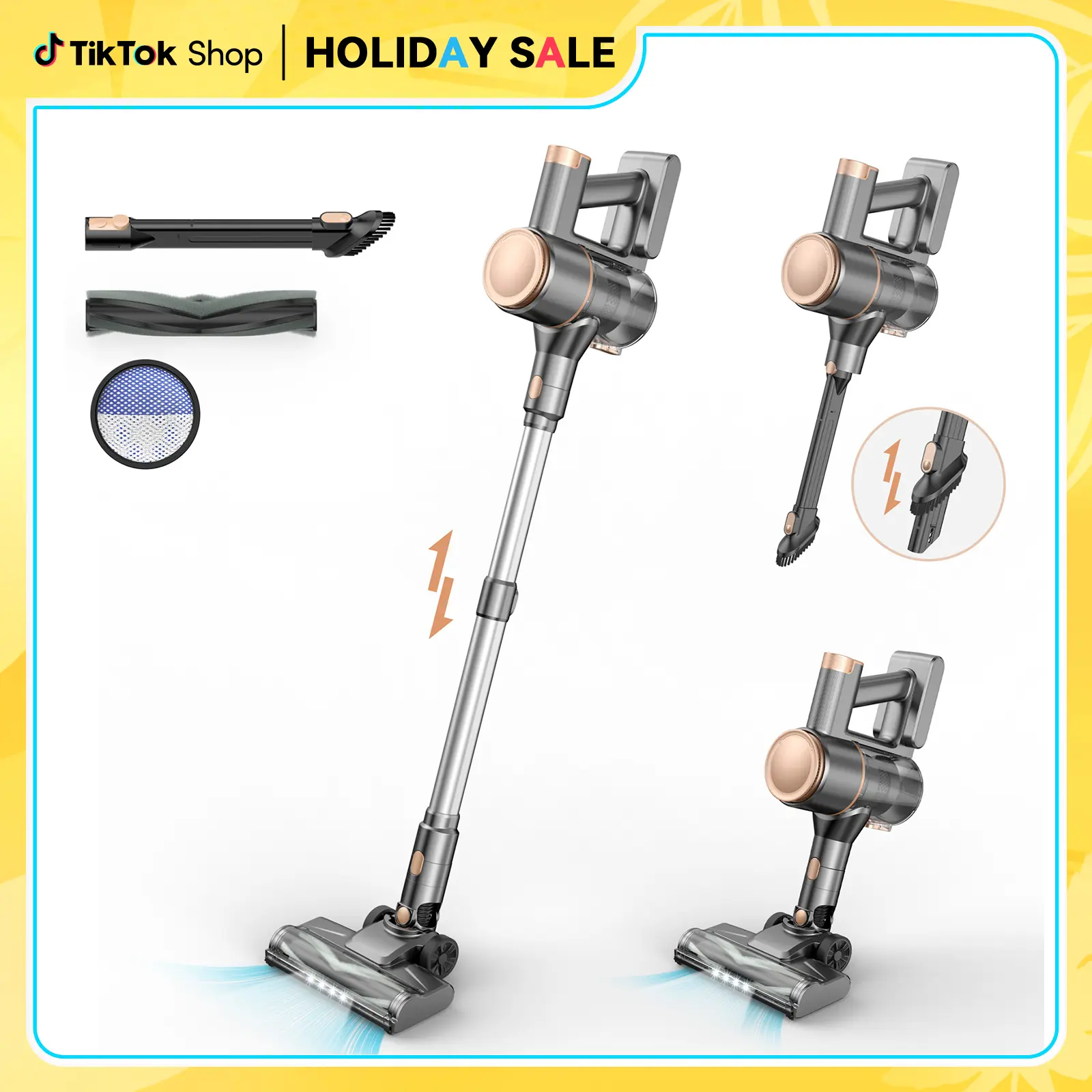 INSE N8 Cordless Stick Vacuum Cleaner 25Kpa 40 Mins Runtime Lightweight Stick Vacuum,Self-Standing Rechargeable Vacuum Cleaners for Pet Hair,Carpet,Hardwood Floor pet lovers #Techvibes
