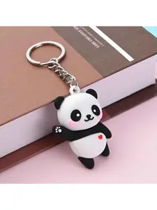 2pcs Lefe Liee Cute Panda Keychain Kawaii Backpack Accessory, Panda Gift for, Set of 2, White