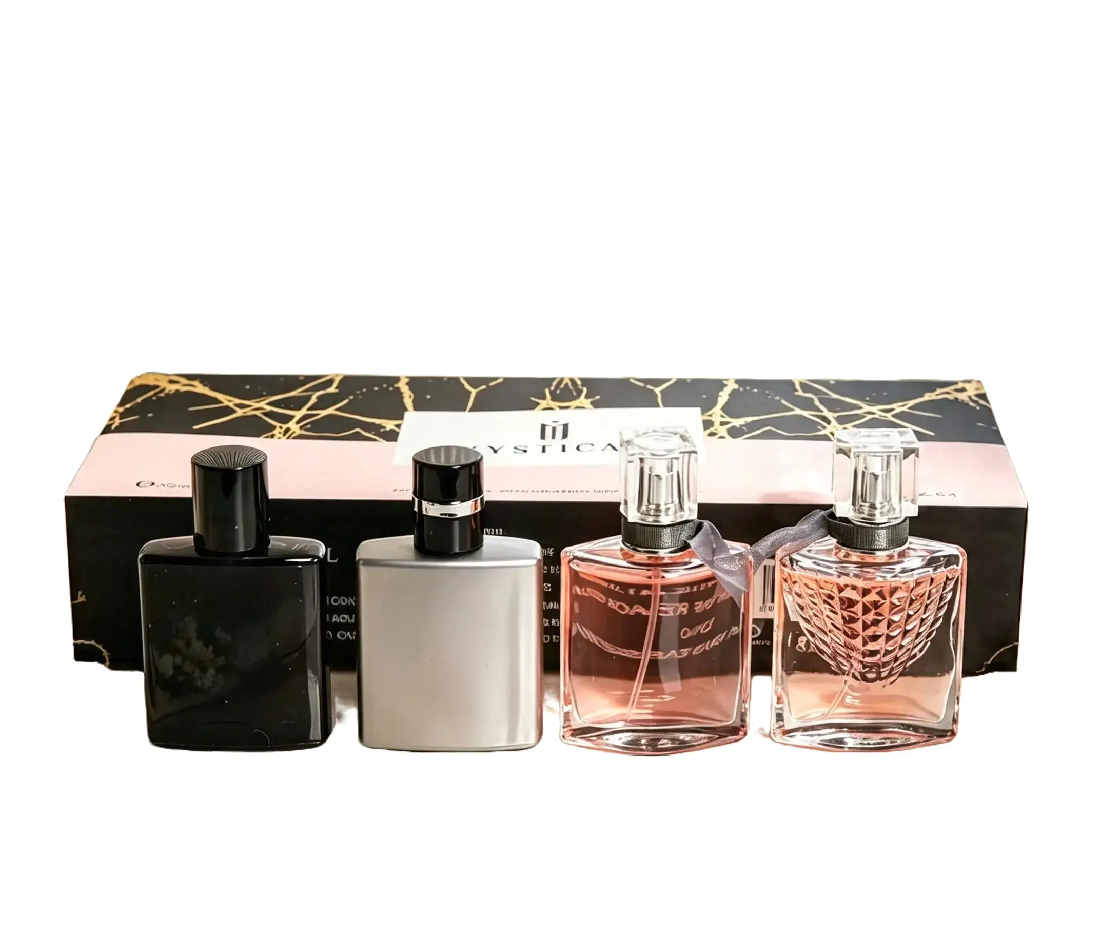 Women's 4-Piece Mini Perfume Set, 30ml Floral Fruity Light Fragrance Sprays (Joy, Sauvage, Hypnotic Poison, Addict), Long-Lasting Fresh Scent, Valentine's Day Gift fragrance collection mystical woman unique charm different luxury