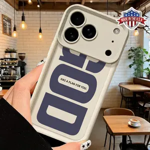 Minimalist Faith Text Pattern Phone Case for iPhone 17 16 15 14 Pro Max 13 12 11 XR XS Plus Air Slim Lightweight Shockproof Anti Scratch TPU Cover