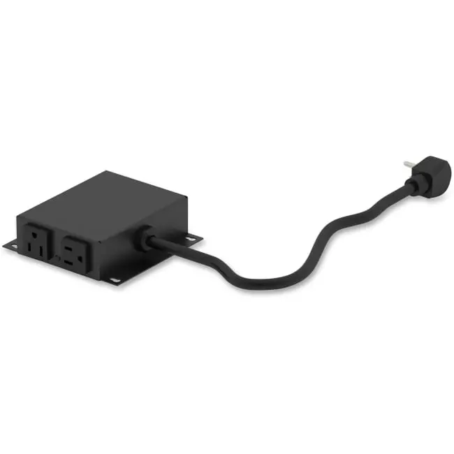 4-Outlet AC Power Module, Durable Steel, High-Quality Construction for Home, Office Use with Easy Access to Power