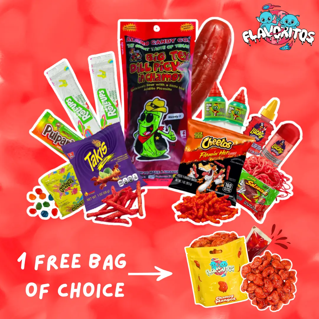 Flavoritos Big Texas Chamoy Pickle Kits - Includes Free Fruit Powder Bag, Tangy Dill Pickled Snacks, Savory Snacks Treat, Snacks Pickled