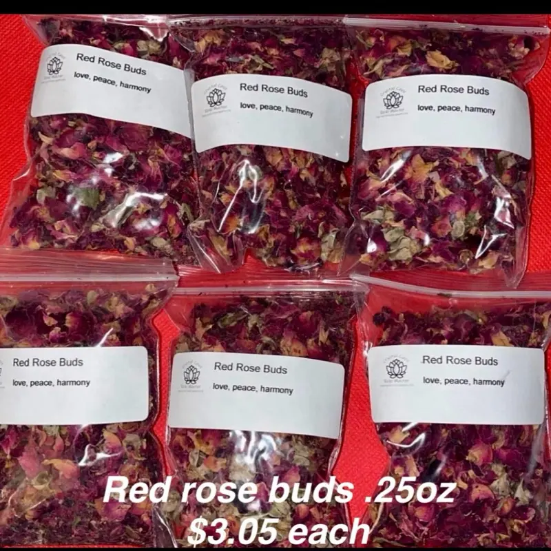 Dry Red Rose Buds, Home Decor Plants for Garden Supplies & Flower Plant Selections