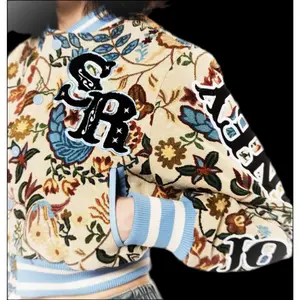 Floral Varsity Jacket