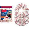 For O-Cedar EasyWring 1-Tank System 3-Pack Spin Mop Replacements, Microfiber Mop Refills with Scrubbing Pads, Upgraded 2-in-1 Anti-Abrasive Fibers Protect Floors, Machinewashable Water-Absorbent for Deep Cleaning Spin Mop Refill