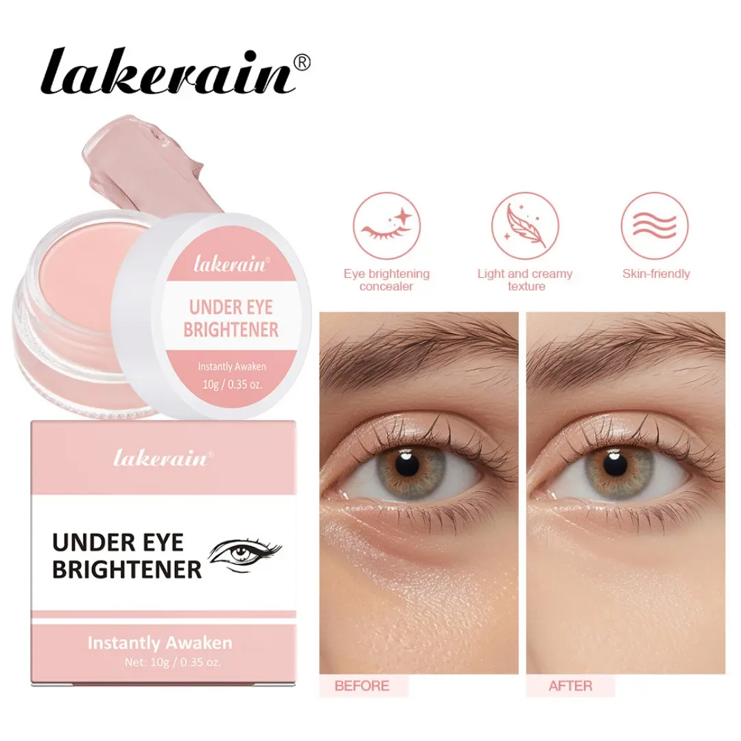 Under Eye Brightener & Dark Circle Concealer | Hydrating Eye Brightening Cream, Long-Lasting, Crease-Resistant, Waterproof | Instant Eye Lift & Face Highlighter for Tired Eyes, Dark Circles, Shadows Foundation Hyaluronic Makeup Smooth Cosmetic Cosmetic Re