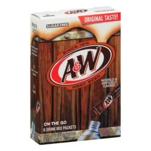 6x A&W Root Beer Singles To Go! - Refreshing Beverage Powder Drink Mix