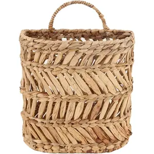 Wicker  Basket  Woven  Storage Basket  Wicker Decorative Baskets for House Garden Wedding Wall Decorations,12*5*12