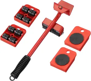 Furniture Lift Mover Tool Set - Dolly with Wheels, 330Lbs Capacity, 360 Rotation for Refrigerator, Sofa, Cabinet