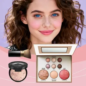 Multifunctional Makeup Palette Set, Stage Nude Makeup Kit, Portable Refillable Cosmetic Box, Beauty Tools Combination, 04#