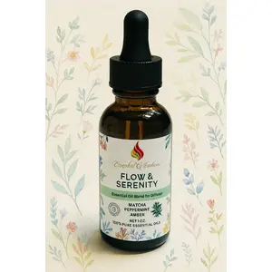 Flow & Serenity Aromatherapy Essential Oil Diffuser Blend, for Health and Wellness Therapy