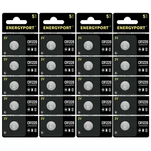 ENERGYPORT CR1220 Battery, Long-Lasting & High Capacity CR1220 Lithium Batteries, 3 Volt Coin & Button Cell (20-Pack)