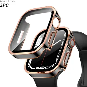 2026 New 2-Pack All-in-One Watch Case with Built-in Screen Protector, Waterproof Full Coverage Protective Cover for All Smart Watch Series