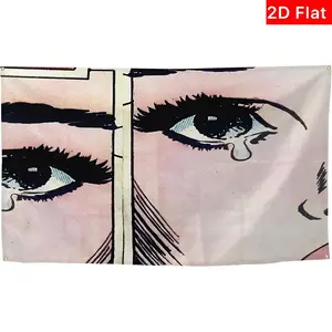2D Flat Banner Suicide Music Theme Flag, Aesthetic Decorative Durable Flag, Indoor & Outdoor Decor, College Dorm Room, Parties, Travel, Events